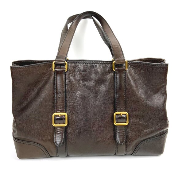 Frye CLAUDE Tote Shopper Business Shoulder Bag Leather Chocolate Brown - Picture 4 of 16